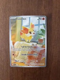 Fennekin Illustration Rare - Pokemon Chaos Rising Mega Evolution Promo MEP 080 - Image 1