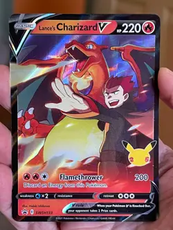 POKEMON LANCE'S CHARIZARD V #SWSH133 MCDONALD PROMO BLACK STAR - Image 4