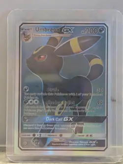 Umbreon GX 142/149 Full Art Ultra Rare - Pokemon Sun & Moon Base Set - Image 3