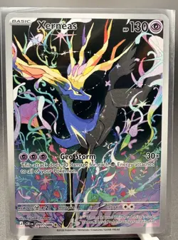 Pokemon TCG Xerneas Illustration Rare Full Art Holo 091/086 Chaos Rising NM - Image 1