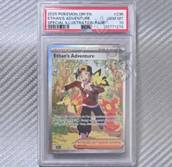 Ethan's Adventure Trainer PSA 10 📈 2025 Pokemon DRI Destined Rivals EN 236/182 - Image 1