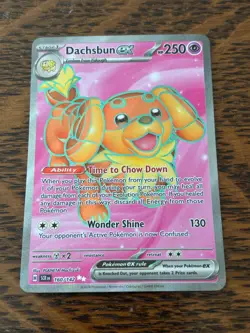 POKEMON DACHSBUN 160/142 StELLAR CROWN ULTRA RARE HOLO Sv07 - Image 1