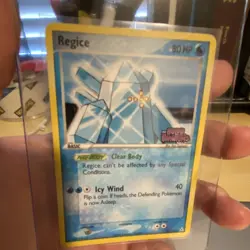 Nintendo Pokemon TCG Regice Holo Rare and Luxray Holo Reverse - Image 1