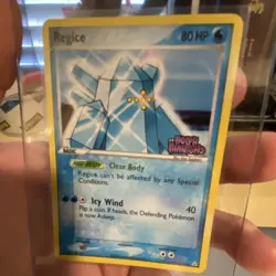 Nintendo Pokemon TCG Regice Holo Rare and Luxray Holo Reverse - Image 2