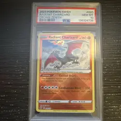 Pokemon TCG PSA 10 2023 Crown Zenith Radiant Charizard 020/159 Holo - Image 1