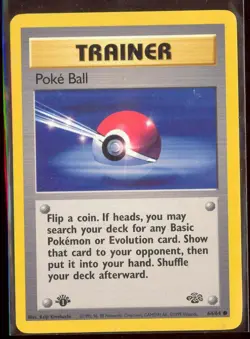 Pokemon POKE BALL 64/64 1st Edition Jungle - - NEAR MINT/MINT - Image 1