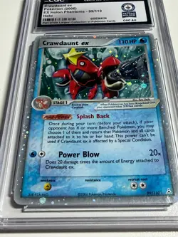 2006 Pokemon Crawdaunt EX Holon Phantoms, #99/110| CGC Designated "Authentic" - Image 3