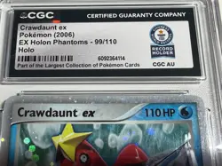 2006 Pokemon Crawdaunt EX Holon Phantoms, #99/110| CGC Designated "Authentic" - Image 5