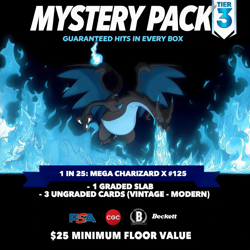 Pokemon Mystery Lot Tier 3🔥1:25 MEGA CHARIZARD SIR + Bonus Slabs & Singles - Image 1