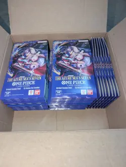 35 packs One Piece OP14-EB04 Azure Seas Seven Sleeved Booster Pack Lot EN Sealed - Image 1