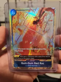 Gum - Gum Red Roc One Piece OP04-056 AA Alt Art Rare R OP - Image 1