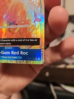Gum - Gum Red Roc One Piece OP04-056 AA Alt Art Rare R OP - Image 5