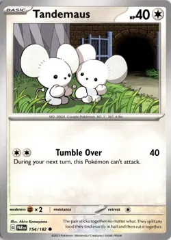 Tandemaus - Common SV04: Paradox Rift 154/182 Pokemon Card TCG - Image 1