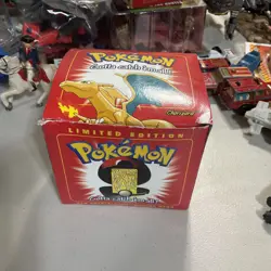 1999 Pokemon CHARIZARD 23k Gold Plated Trading Card Burger King Red Box - Image 1