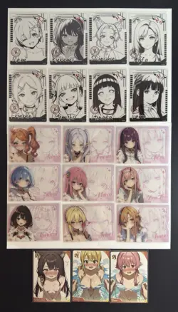 Lot of 30 Cards - Genki Parade 2 + 3 - N, R - Goddess Story Waifu - Rem - Asuna - Image 1