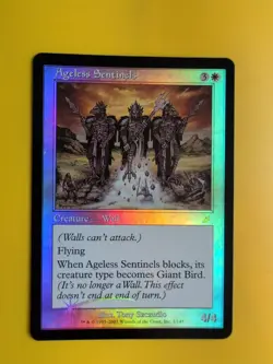 Ageless Sentinels. Wall. MTG Card.Scourge. Old Border FOIL. - Image 2