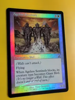 Ageless Sentinels. Wall. MTG Card.Scourge. Old Border FOIL. - Image 3