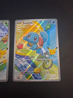 Bulbasaur 30 Th Anniversary Pokemon Card +Squirtle 30 Th Anniversary NM - Image 4