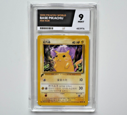Pikachu World 58/102 Ace 9 Stamped Promo Base Set 2000 Korean Card Not PSA - Image 1
