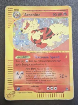 Pokemon Card-Arcanine-Aquapolis-Holo-H2/H32-ENG-Poor - Image 1