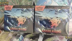 2 Chaos Rising Elite Trainer Box Pokemon Cards - Image 1