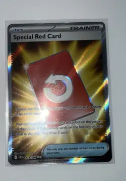 Full Art Special Red Card English Pokemon 113/086 NM Chaos Rising - Image 1