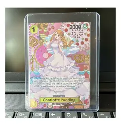 Bandai One Piece Card Game Charlotte Pudding SP OP03-112 Foil Two Legends AA - Image 1