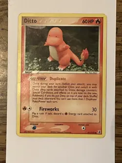 2005 DITTO EX Delta Species 61/113 MP - LP RAW PICS Pokemon - Image 1