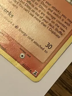 2005 DITTO EX Delta Species 61/113 MP - LP RAW PICS Pokemon - Image 5