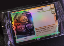 Star Wars Unlimited Grogu Leader Promo Foil sealed 2 card Mandalorian AMC pack - Image 1