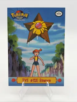 1999 Pokemon Staryu TV5 #120 TV Animation Edition Puzzle card - Image 1