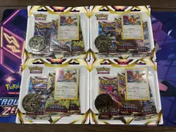 Pokemon 3-Pack Blisters Lot of 4 Eevee Promo Astral Radiance Sealed 12 Packs - Image 1