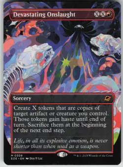 MTG TCG Devastating Onslaught (Borderless) M Edge of Eternities 308 - Image 1