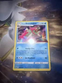 Pokemon Basculegion Prerelease Promo Astral Radiance SWSH205 Holo Rare Mint - Image 1