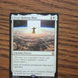Wizards of the Coast Urza's Ruinous Blast Legendary Sorcery Dominaria Rare Whit… - Image 1
