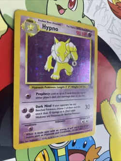 Pokemon TCG Hypno 8/62 Fossil Set Holo Rare Unlimited WOTC Vintage HP - Image 2