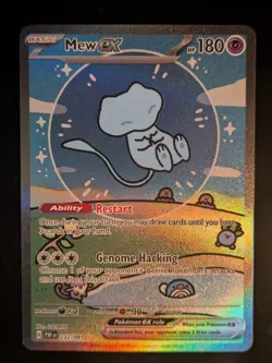 Pokemon TCG Bubble Mew EX 232/091 Special Illustration Rare Paldean Fates - Image 1