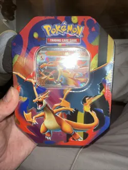 Pokemon TCG Mega Charizard EX Sealed Tin – Brand New Sealed - Image 2