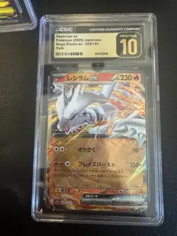 Pokemon TCG Japanese Holo CGC Graded Zapdos ex Reshiram ex Lot Of 4 Cards - Image 2