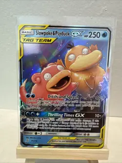 Pokemon TCG Slowpoke Psyduck GX Holo Card 35/236 Sm-Unified Minds - Image 1