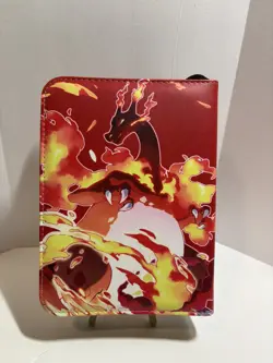 Pokemon Card Binder With 50 Sleeves Zip Closure Wrist Band For Easy Carry - Image 3