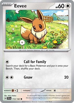 Eevee 113/142 C Stellar Crown Reverse Holo NM/M Pokemon - Image 4