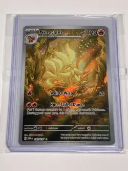 Pokemon Ninetales 199/197 SV03 Obsidian Flames Illustration Rare Holo 120 HP En - Image 1