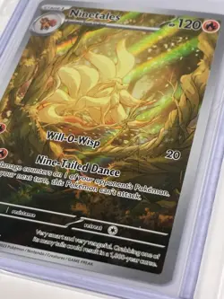 Pokemon Ninetales 199/197 SV03 Obsidian Flames Illustration Rare Holo 120 HP En - Image 3