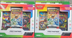 2 Pokemon TCG First Partner Illustration Collection Series 1 Box 9 Cards 2021 - Image 1