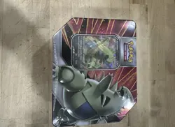 NEW Pokemon TCG Tyranitar V Strikers Tin Sealed Potential Evolving Skies inside - Image 2