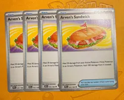 Arven's Sandwich 161/182 Uncommon Playset 4x Destined Rivals Pokemon TCG - Image 1