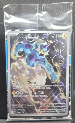 Pokemon Sealed Thundurus 209 Scarlet & Violet Promo (Holo) EN Mint + Dividers⛈ - Image 1