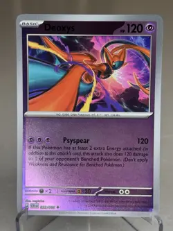 Pokemon TCG Deoxys 032/086 Chaos Rising- REV. Holo Basic Psychic HP 120 - Image 1