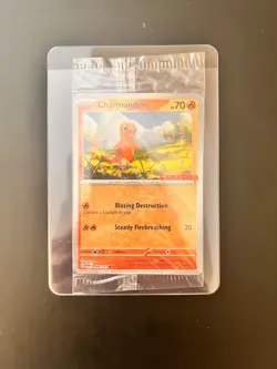 CHARMANDER 004/165 GAMESTOP PROMO SEALED POKEMON 2023 151 - Image 1